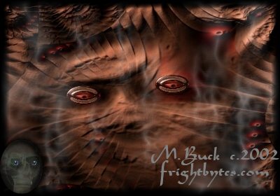 The walls are filled with evil. Malice by M. Buck copyright 2002. Designed for Frightbytes.com. Not public domain.