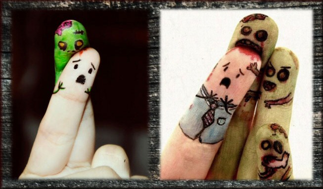 zombie finger art